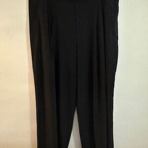 Athleta Black Wide-Leg Trousers